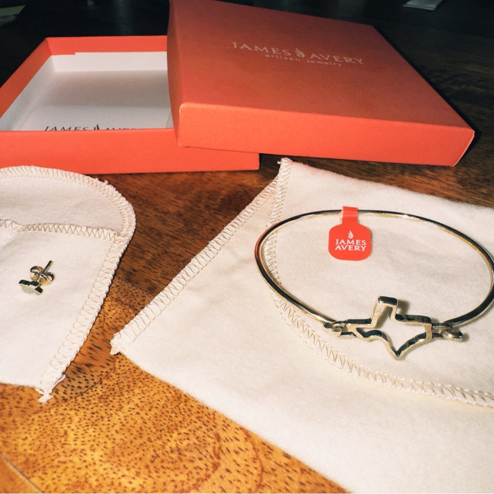 James Avery Silver Texas Charm Bracelet